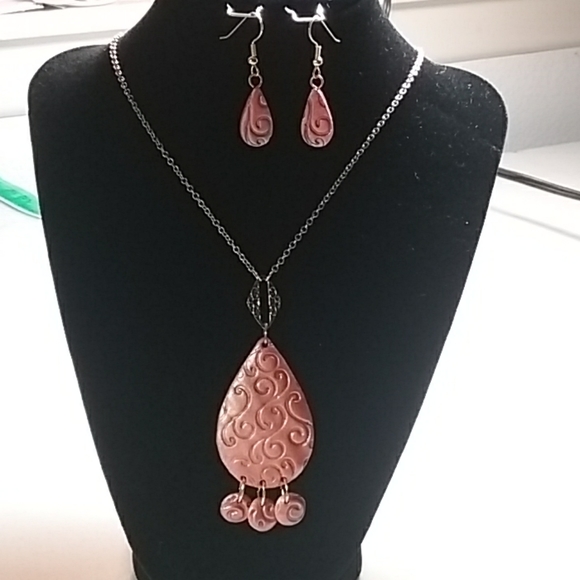 ๐๏ธ*WEARABLE ART* HANDCRAFTED NECKLACE & EARRINGS ~ONE OF A KIND~ GIFT - Picture 3 of 8